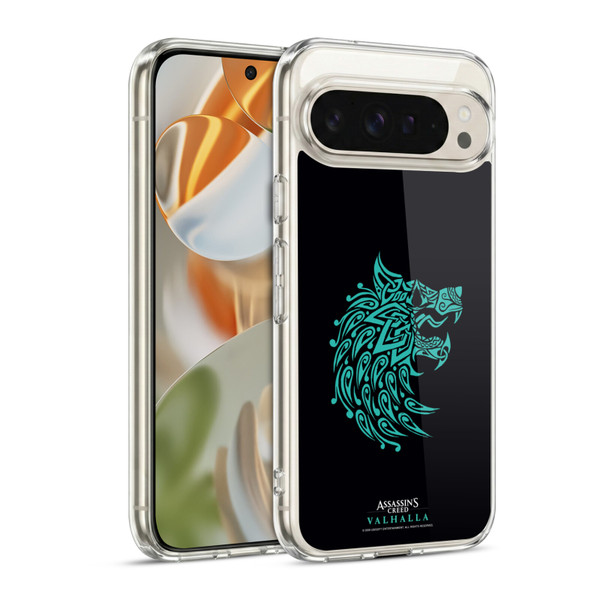 Assassin's Creed Valhalla Compositions And Patterns Wolf Soft Gel Case for Google Pixel 9 / Pixel 9 Pro