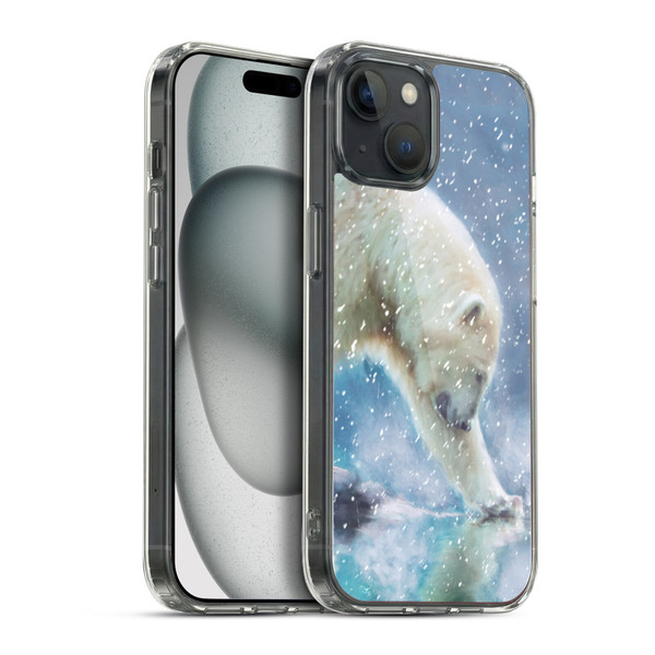 Simone Gatterwe Wildlife Snow Soft Gel Case for Apple iPhone 15 Plus & MagSafe