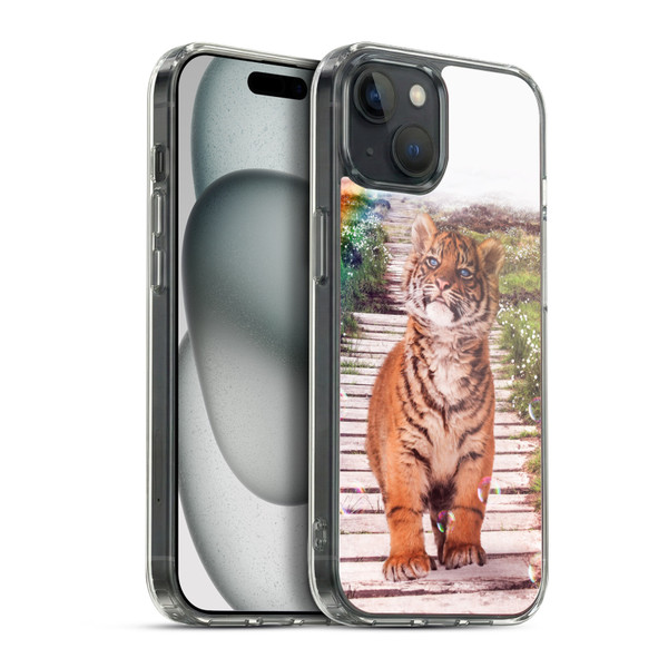 Simone Gatterwe Wildlife Tiger Soft Gel Case for Apple iPhone 15 Plus & MagSafe