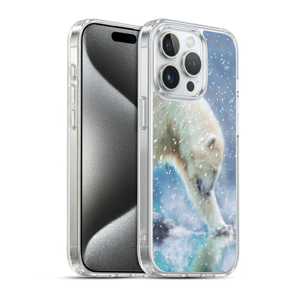 Simone Gatterwe Wildlife Snow Soft Gel Case for Apple iPhone 15 Pro & MagSafe