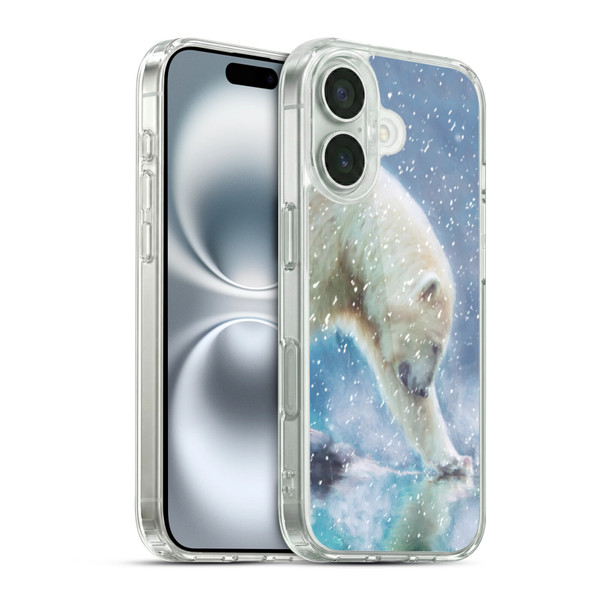Simone Gatterwe Wildlife Snow Soft Gel Case for Apple iPhone 16 & MagSafe