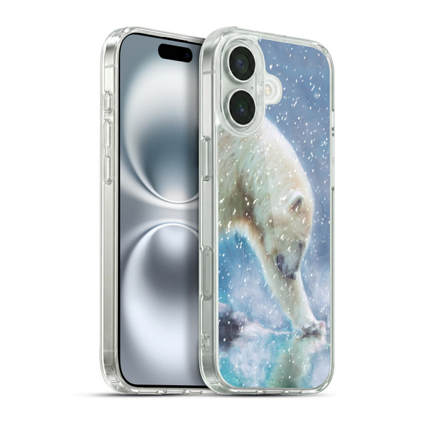 Simone Gatterwe Wildlife Snow Soft Gel Case for Apple iPhone 16 Plus & MagSafe
