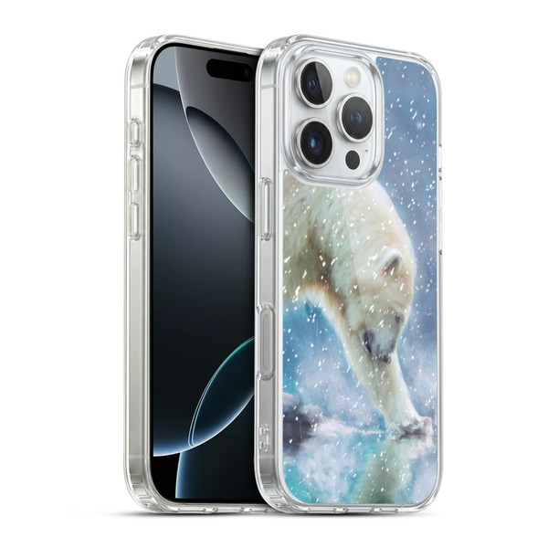 Simone Gatterwe Wildlife Snow Soft Gel Case for Apple iPhone 16 Pro & MagSafe
