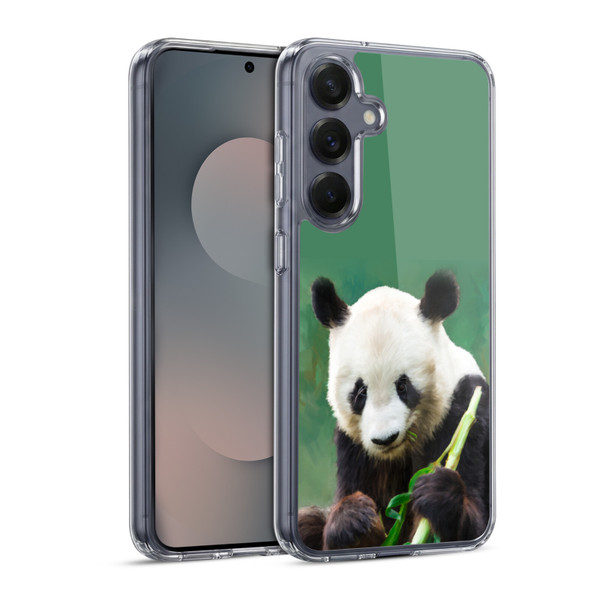 Simone Gatterwe Wildlife Panda Soft Gel Case for Samsung Galaxy S25 & MagSafe