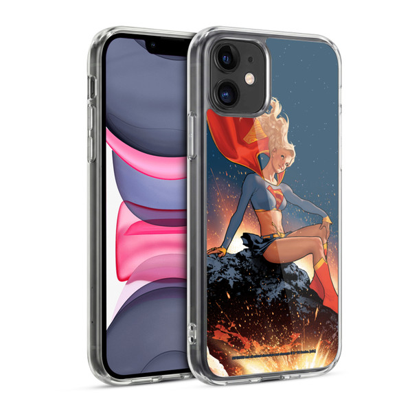 Superman DC Comics Supergirl Comic Art #23 Variant Soft Gel Case for Apple iPhone 11
