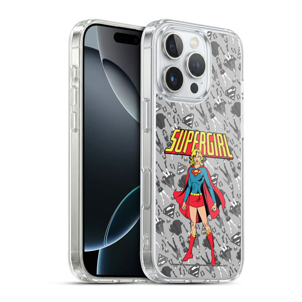 Superman DC Comics Supergirl Comic Art Classic Soft Gel Case for Apple iPhone 16 Pro & MagSafe