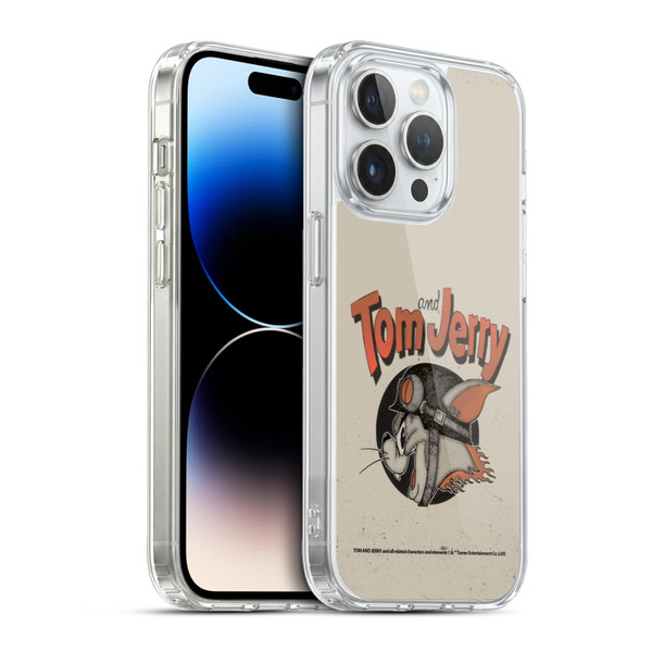 Tom and Jerry Typography Art Jerry Soft Gel Case for Apple iPhone 13 Pro & MagSafe