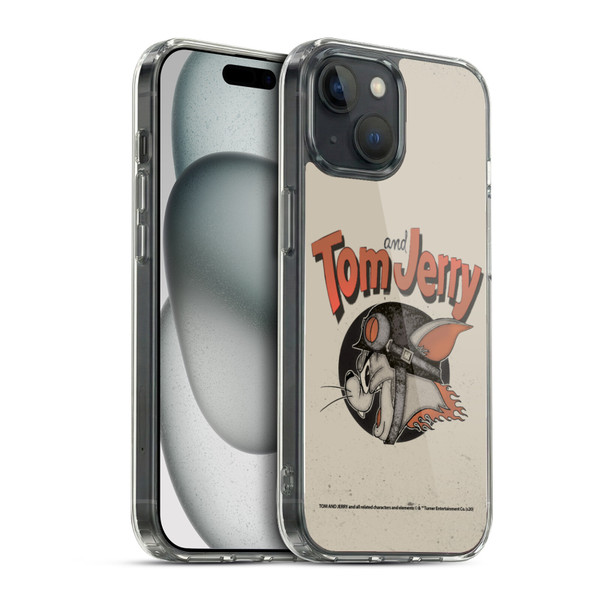 Tom and Jerry Typography Art Jerry Soft Gel Case for Apple iPhone 15 & MagSafe