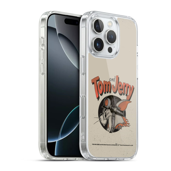 Tom and Jerry Typography Art Jerry Soft Gel Case for Apple iPhone 16 Pro & MagSafe