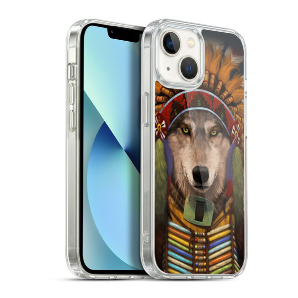Vincent Hie Canidae Wolf Spirit Chief Soft Gel Case for Apple iPhone 13
