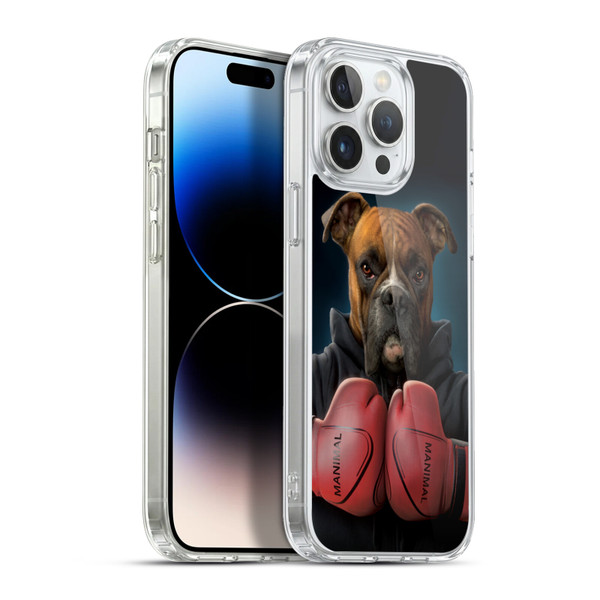 Vincent Hie Canidae Boxer Soft Gel Case for Apple iPhone 13 Pro Max & MagSafe