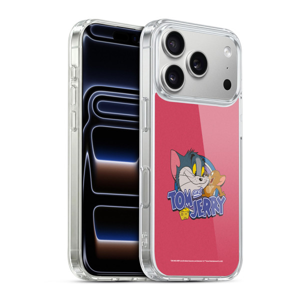 Tom and Jerry Typography Art Classic Soft Gel Case for Apple iPhone 17 Pro