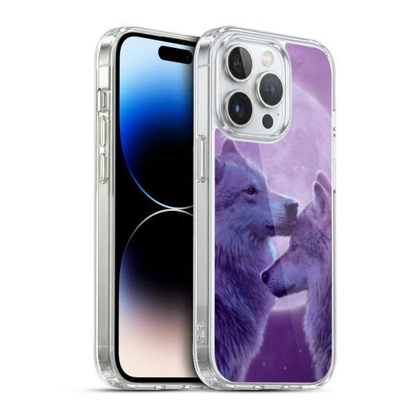 Vincent Hie Canidae Loving Wolves Soft Gel Case for Apple iPhone 13 Pro & MagSafe