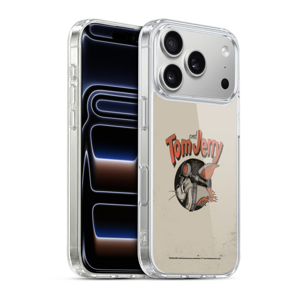 Tom and Jerry Typography Art Jerry Soft Gel Case for Apple iPhone 17 Pro