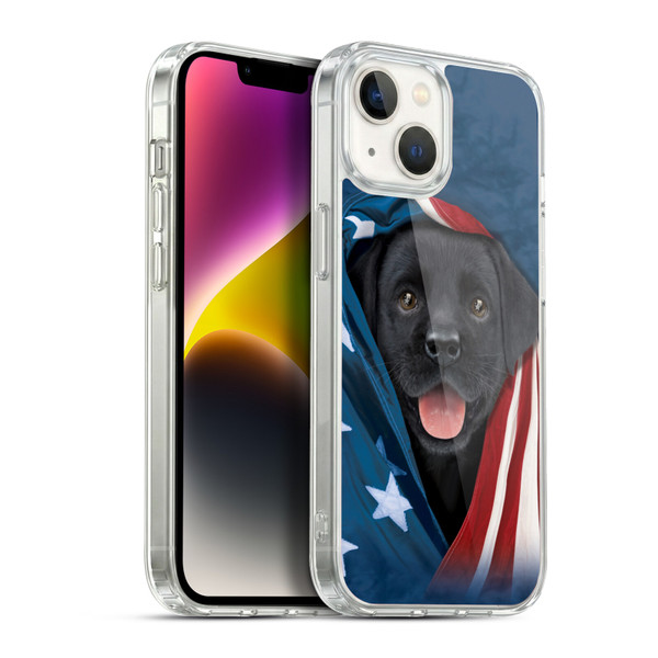 Vincent Hie Canidae Black Labrador Soft Gel Case for Apple iPhone 14