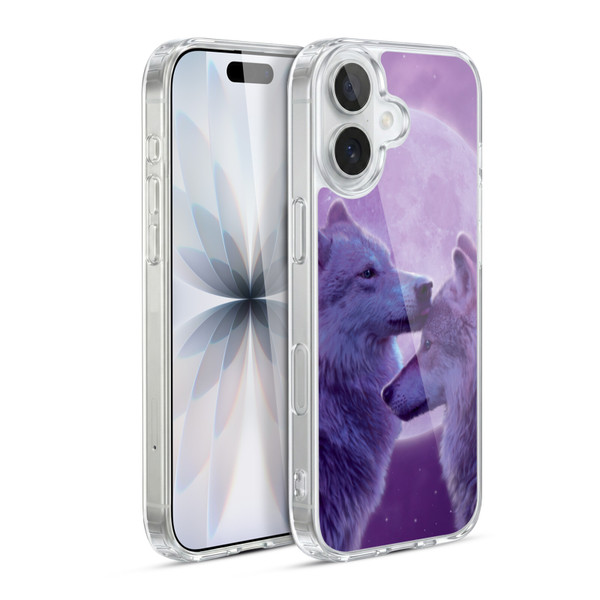 Vincent Hie Canidae Loving Wolves Soft Gel Case for Apple iPhone 17