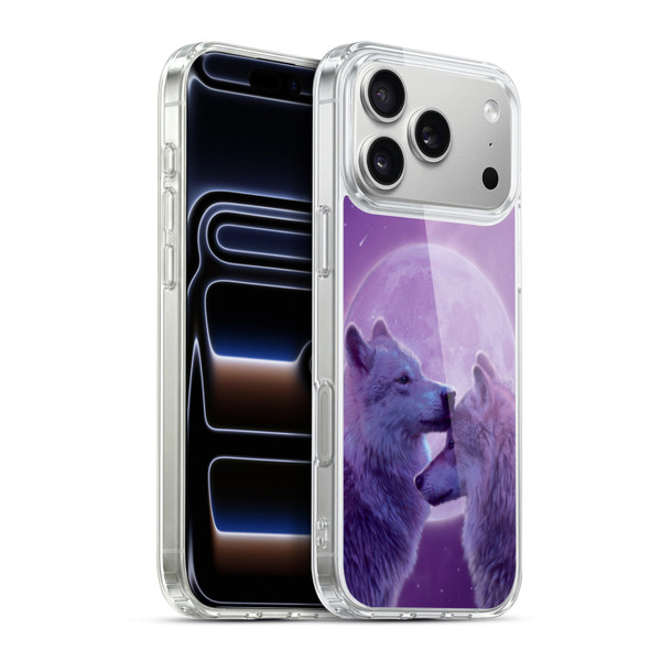 Vincent Hie Canidae Loving Wolves Soft Gel Case for Apple iPhone 17 Pro Max