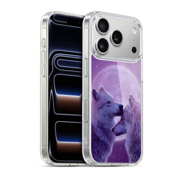 Vincent Hie Canidae Loving Wolves Soft Gel Case for Apple iPhone 17 Pro