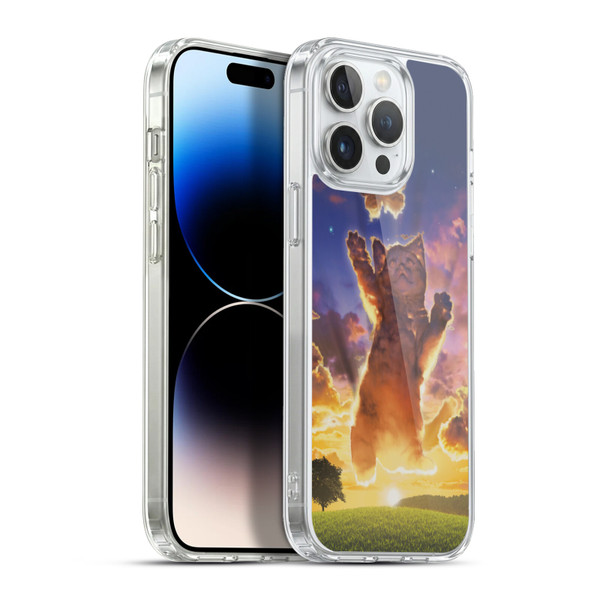 Vincent Hie Felidae Cloud Kitten Sunset Soft Gel Case for Apple iPhone 13 Pro Max & MagSafe
