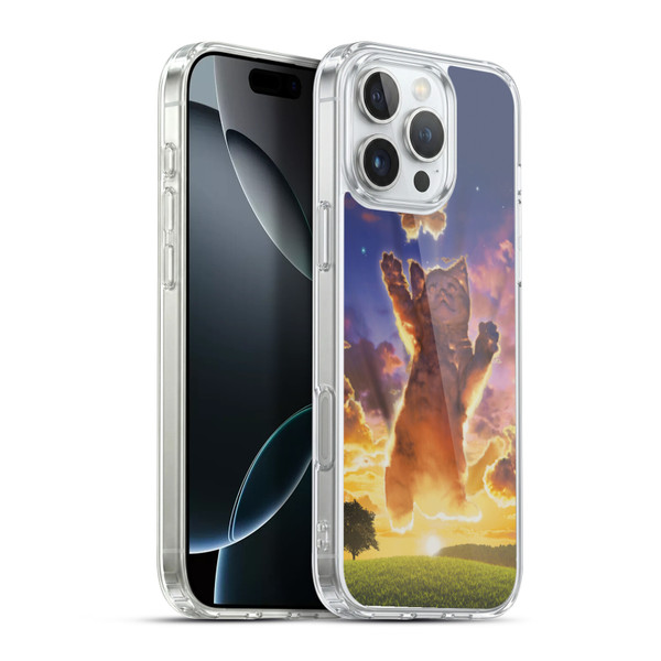 Vincent Hie Felidae Cloud Kitten Sunset Soft Gel Case for Apple iPhone 16 Pro Max & MagSafe