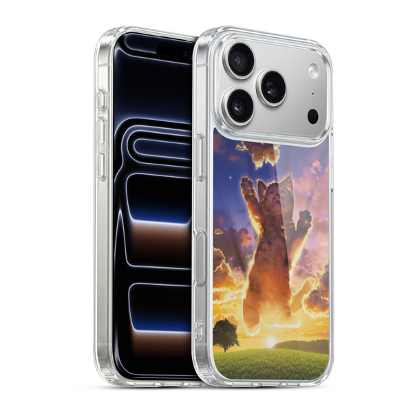 Vincent Hie Felidae Cloud Kitten Sunset Soft Gel Case for Apple iPhone 17 Pro