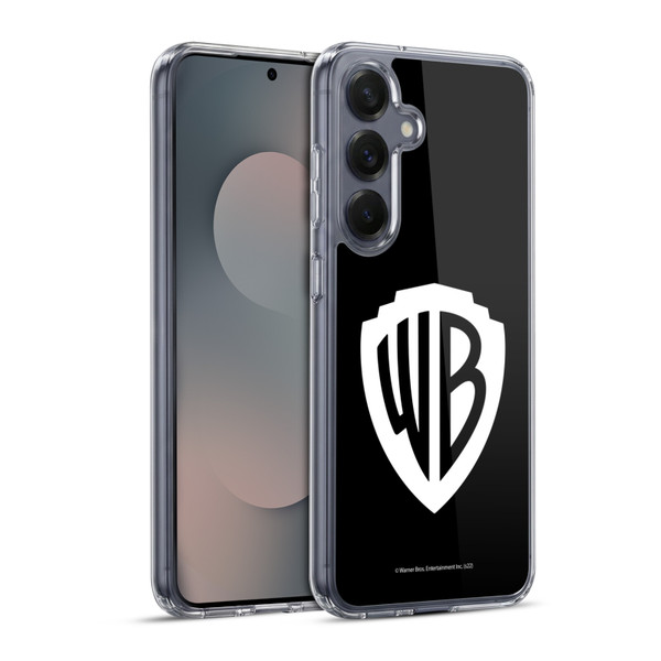 Warner Bros. Shield Logo Black Soft Gel Case for Samsung Galaxy S25+ & MagSafe