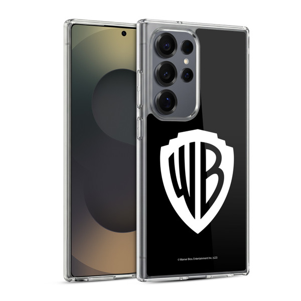 Warner Bros. Shield Logo Black Soft Gel Case for Samsung Galaxy S25 Ultra & MagSafe