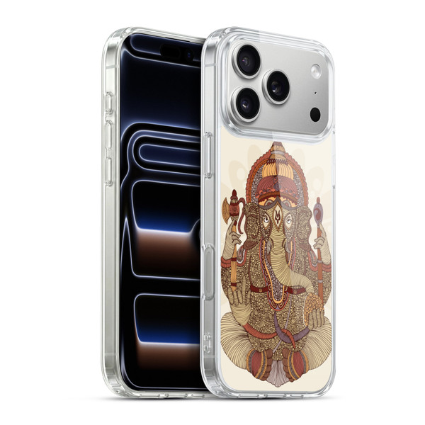 Valentina Symbols Illustration Ganesha Soft Gel Case for Apple iPhone 17 Pro Max