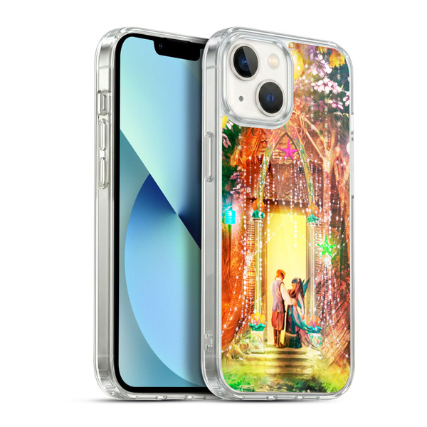 Aimee Stewart Fantasy Butterfly Ball Lovers Soft Gel Case for Apple iPhone 13