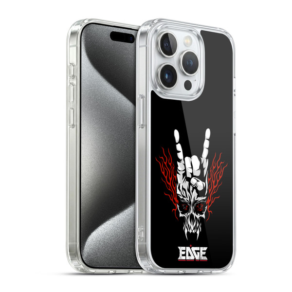 WWE Edge Skull Soft Gel Case for Apple iPhone 15 Pro & MagSafe