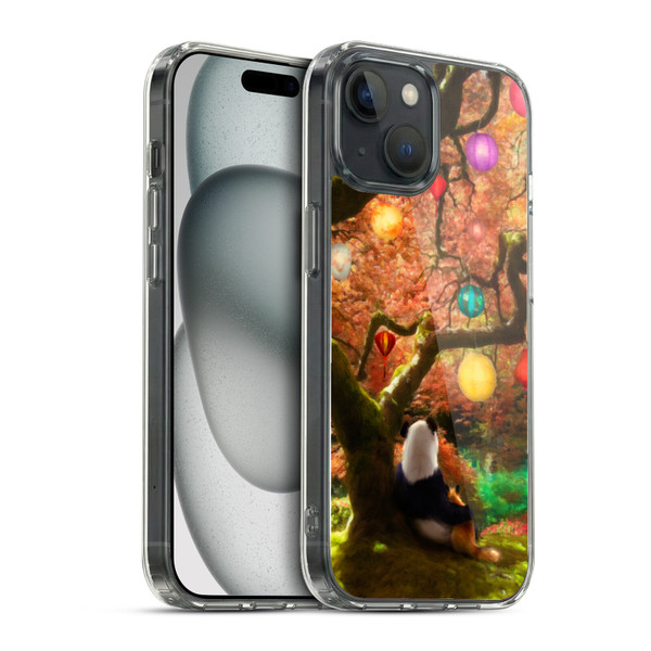 Aimee Stewart Fantasy Panda & Fox Soft Gel Case for Apple iPhone 15 & MagSafe