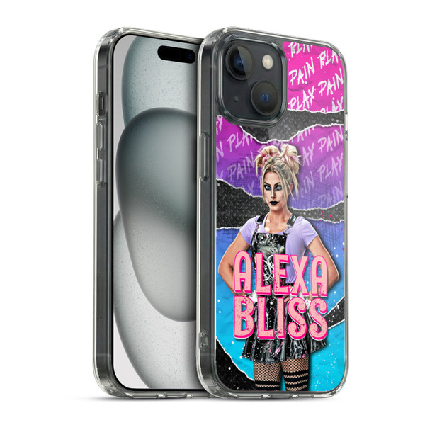 WWE Alexa Bliss Graphics Alexa Bliss Soft Gel Case for Apple iPhone 15 & MagSafe