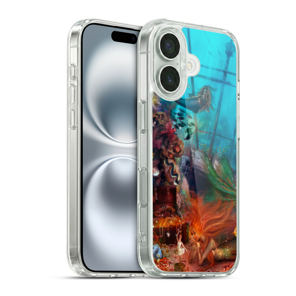 Aimee Stewart Fantasy Mermaid Treasure Soft Gel Case for Apple iPhone 16 & MagSafe