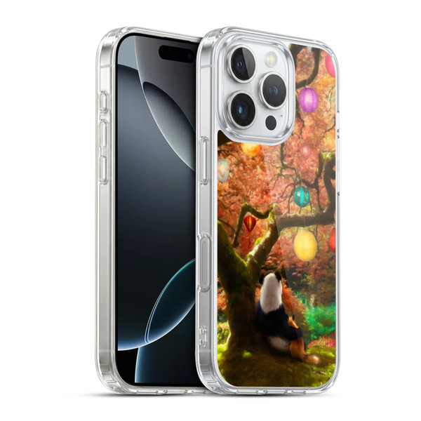 Aimee Stewart Fantasy Panda & Fox Soft Gel Case for Apple iPhone 16 Pro & MagSafe