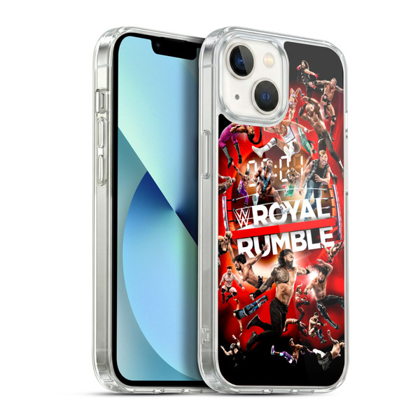 WWE 2022 Royal Rumble Key Art Soft Gel Case for Apple iPhone 13