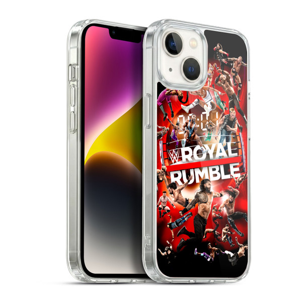 WWE 2022 Royal Rumble Key Art Soft Gel Case for Apple iPhone 14