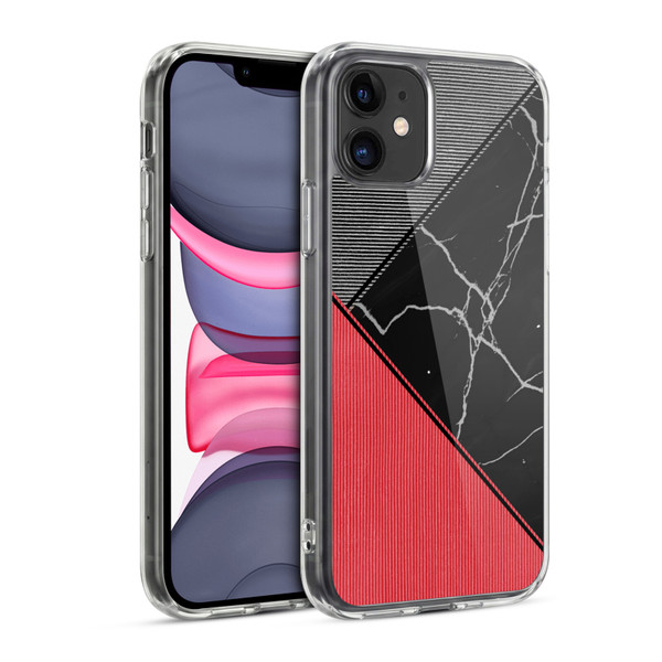 Alyn Spiller Marble Colour Block Soft Gel Case for Apple iPhone 11