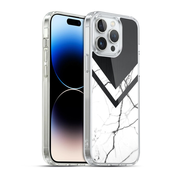 Alyn Spiller Marble Half Cut Soft Gel Case for Apple iPhone 14 Pro Max & MagSafe