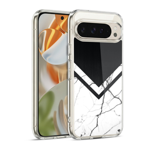 Alyn Spiller Marble Half Cut Soft Gel Case for Google Pixel 9 / Pixel 9 Pro
