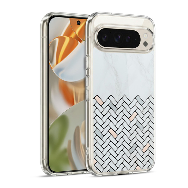 Alyn Spiller Marble Tile Soft Gel Case for Google Pixel 9 / Pixel 9 Pro