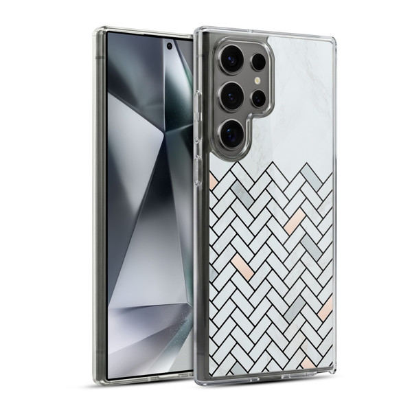 Alyn Spiller Marble Tile Soft Gel Case for Samsung Galaxy S24 Ultra 5G & MagSafe