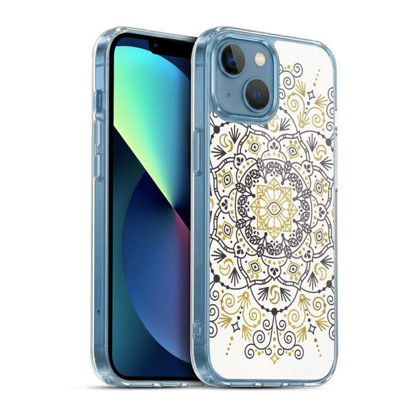 Cat Coquillette Patterns 6 Moroccan Mandala 1 Soft Gel Case for Apple iPhone 13 Mini & MagSafe