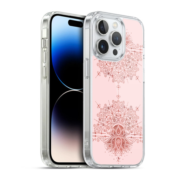 Cat Coquillette Patterns 6 Lotus Bloom Mandala 1 Soft Gel Case for Apple iPhone 13 Pro & MagSafe