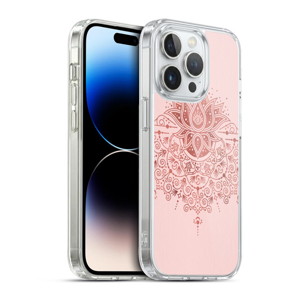 Cat Coquillette Patterns 6 Lotus Bloom Mandala 3 Soft Gel Case for Apple iPhone 13 Pro & MagSafe