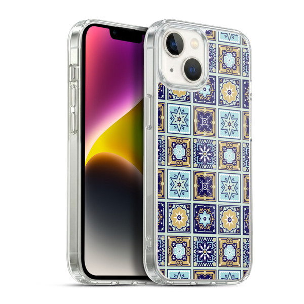 Cat Coquillette Patterns 6 Mexican Tile 2 Soft Gel Case for Apple iPhone 14