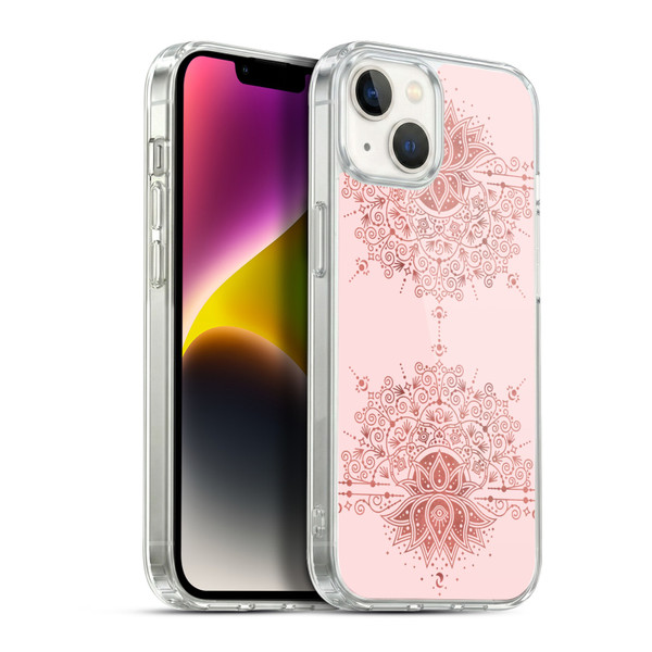 Cat Coquillette Patterns 6 Lotus Bloom Mandala 1 Soft Gel Case for Apple iPhone 14 Plus & MagSafe