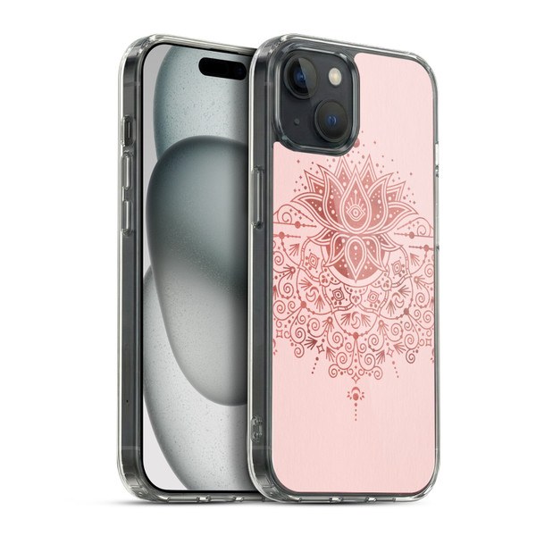 Cat Coquillette Patterns 6 Lotus Bloom Mandala 3 Soft Gel Case for Apple iPhone 15 Plus & MagSafe