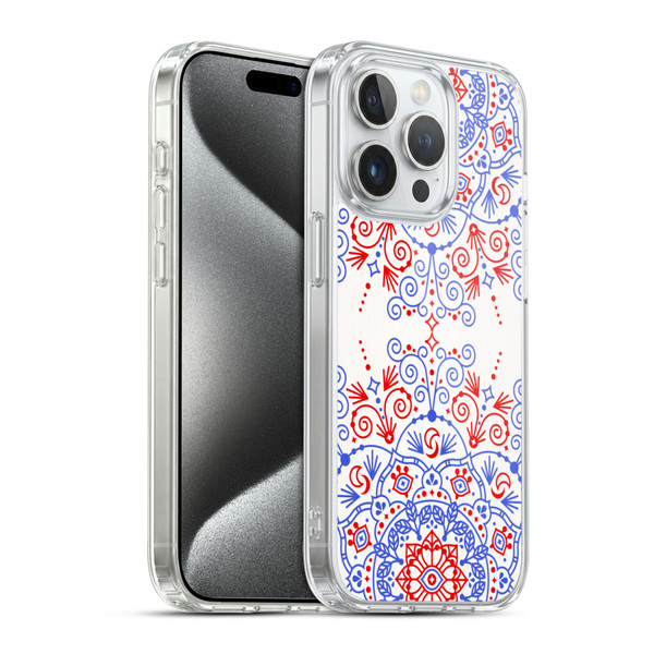 Cat Coquillette Patterns 6 Moroccan Mandala Soft Gel Case for Apple iPhone 15 Pro & MagSafe