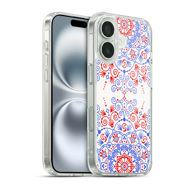 Cat Coquillette Patterns 6 Moroccan Mandala Soft Gel Case for Apple iPhone 16 & MagSafe