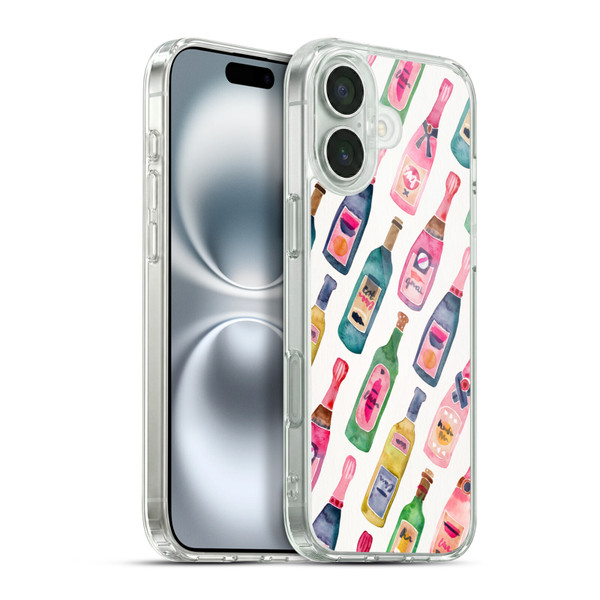 Cat Coquillette Patterns 6 Champagne Pattern Soft Gel Case for Apple iPhone 16 Plus & MagSafe